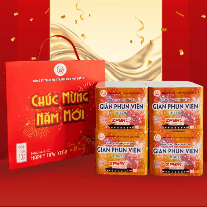 Giàn VIP 100 D16x25 pháo hoa Bộ Quốc Phòng