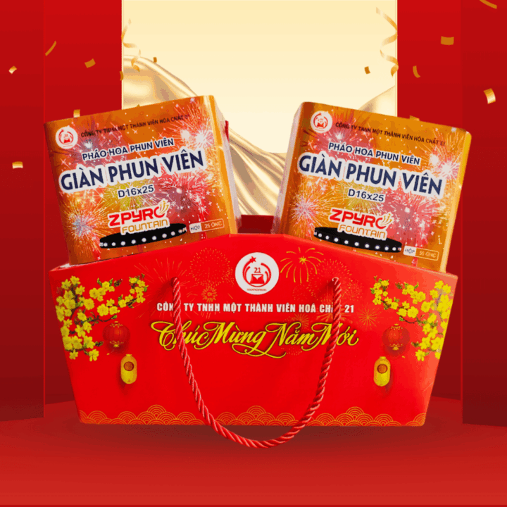 Giàn VIP 50 D16x25 pháo hoa Bộ Quốc Phòng