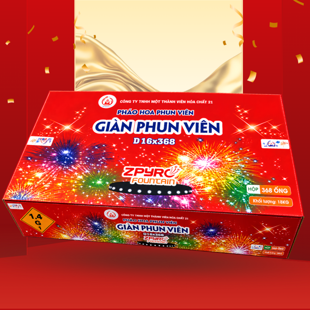 Giàn phun viên 368 viên