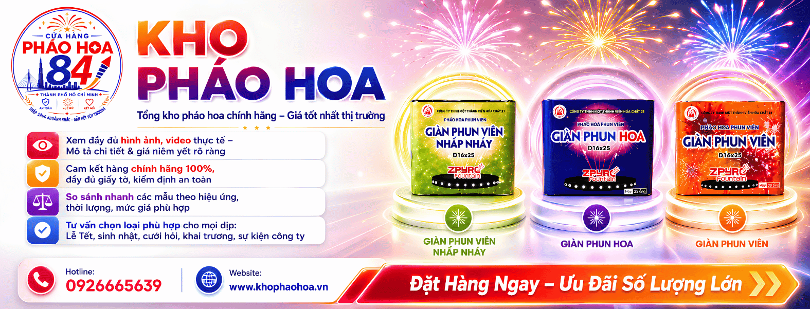 Banner Pháo Hoa Bộ Công An