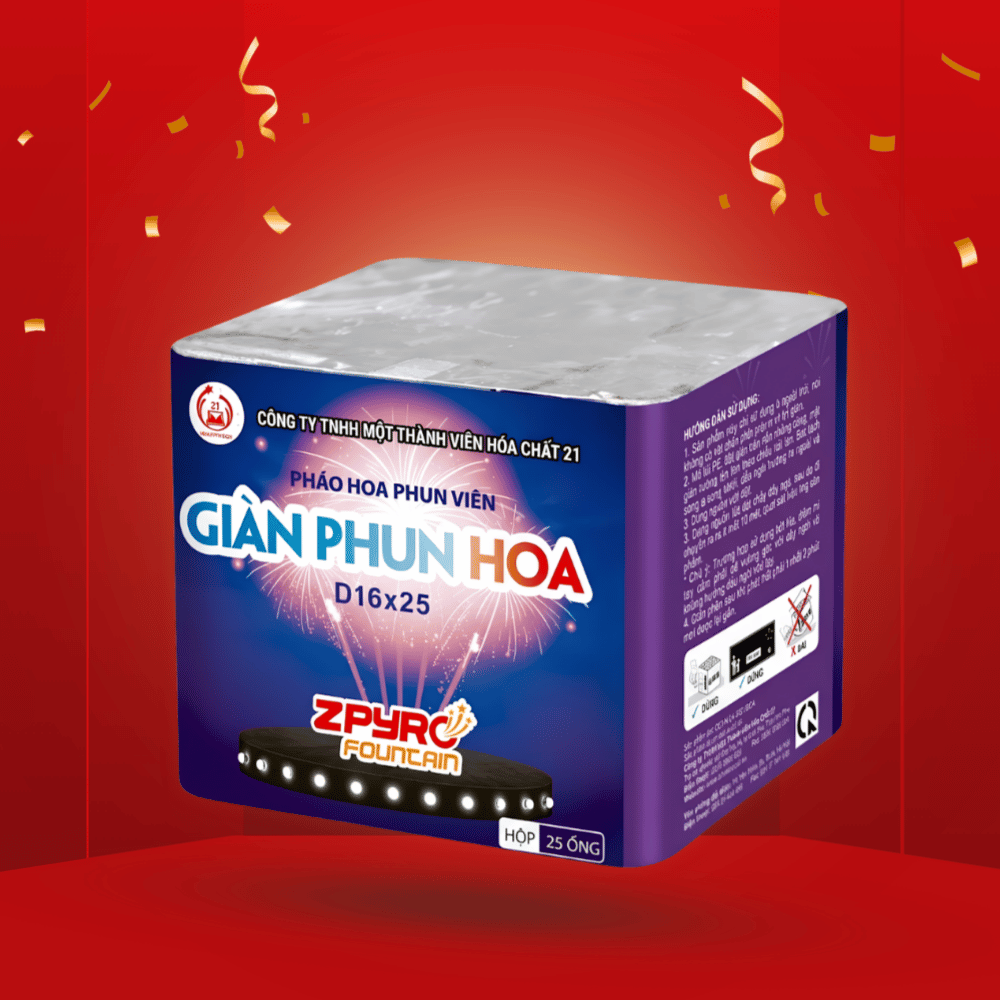 Giàn Phun Hoa 25 Viên